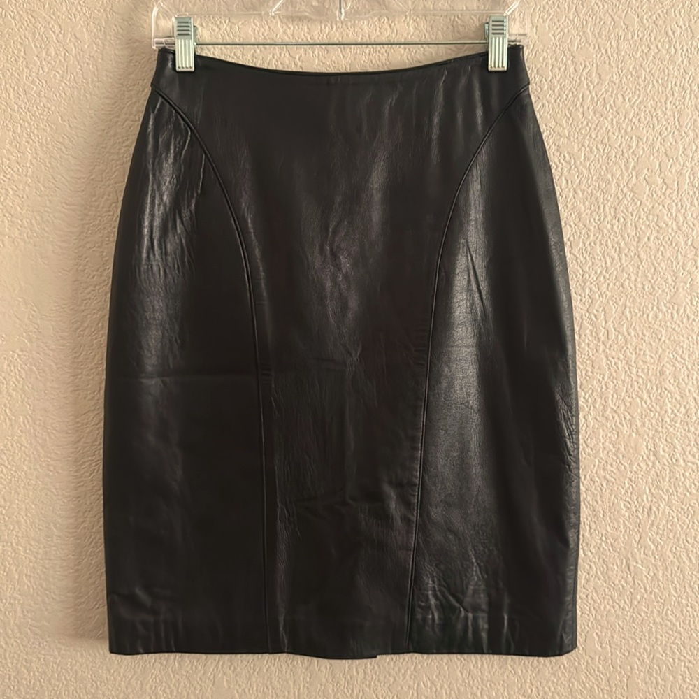 Vintage Leather Skirt